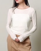 【ドゥクラッセ/DoCLASSE】のカシミヤシルク混・クルーネック オフホワイト|ID: prp329100004920898 ipo3291000000036917207