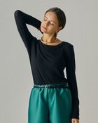 【ドゥクラッセ/DoCLASSE】のカシミヤシルク混・クルーネック ブラック|ID: prp329100004920898 ipo3291000000037235152