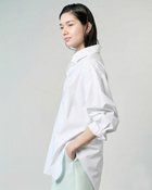 【ドゥクラッセ/DoCLASSE】の高密度コットン・コクーンフォルムシャツ 人気、トレンドファッション・服の通販 founy(ファニー) ファッション Fashion レディースファッション Fashion for Women トップス・カットソー Cut & Sew Tops シャツ・ブラウス・オフィスカジュアル Elegant Blouses & Button-Ups タイプライター Typewriter Fabric, Crisp Cotton レギンス Leggings, Stretch Pants ロング Long, Long-Length thumbnail ホワイト|ID: prp329100004920900 ipo3291000000036917221