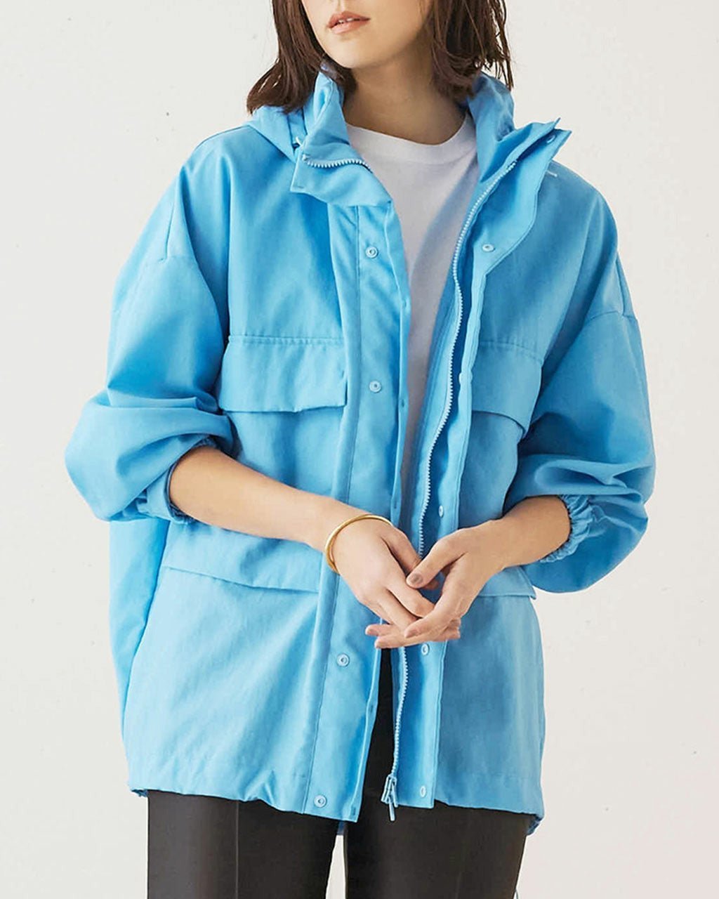 【ドゥクラッセ/DoCLASSE】のワッシャーオックス・トラックジャケット インテリア・キッズ・メンズ・レディースファッション・服の通販 founy(ファニー) 　ファッション　Fashion　レディースファッション　Fashion for Women　アウター　Coat / Outerwear Collection　レディースジャケット・軽アウター　Jackets　おすすめ　Recommended / Our Picks　アクリル　Acrylic Material　コーティング　Coating, Coated Finish　ジャケット　Jacket, Outerwear　スポーティ　Sporty, Casual Athletic　ドローコード　Drawcord, Drawstring Cord　フラップ　Flap, Flap Pocket　ベスト　Vest, Waistcoat　ポケット　Pocket, Pocket Detail　ワッシャー　Washer, Crinkled Finish　ブルー|ID: prp329100004920904 ipo3291000000036917242