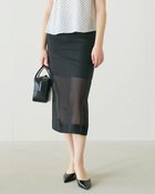 【ドゥクラッセ/DoCLASSE】のシアーコットン・レイヤードスカート ブラック|ID: prp329100004920910 ipo3291000000037245790