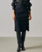 【ドゥクラッセ/DoCLASSE】の140&rsquo;sウール・サイドボタンスカート 人気、トレンドファッション・服の通販 founy(ファニー) ファッション Fashion レディースファッション Fashion for Women スカート Skirts シンプル Simple, Minimal ストレート Straight, Straight Cut スマート Smart, Elegant スリット Slit, Slit Detail バランス Balance, Style Balance ロング Long, Long-Length エレガント 上品 Elegant thumbnail ネイビー|ID: prp329100004920911 ipo3291000000036917283