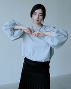 【ドゥクラッセ/DoCLASSE】の高密度タイプライター・パフ袖ブラウス グレー|ID:prp329100004920921