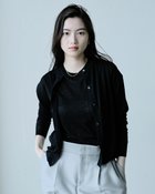 【ドゥクラッセ/DoCLASSE】のハイゲージニット・透かし編みカーディガン ブラック|ID:prp329100004920923