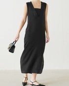 【ドゥクラッセ/DoCLASSE】のビンテージサテン・深Vネックワンピース ブラック|ID: prp329100004920929 ipo3291000000037235154
