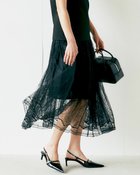【ドゥクラッセ/DoCLASSE】のレース&チュール・フレアスカート ブラック|ID: prp329100004920931 ipo3291000000036917385