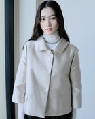 【ドゥクラッセ/DoCLASSE】のシルクタフタ・フォルムジャケット ベージュ|ID:prp329100004920945