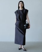 【ドゥクラッセ/DoCLASSE】のシルキーダブルフェイス・フレンチタイトドレス グレー|ID:prp329100004920949