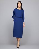 【ドゥクラッセ/DoCLASSE】のダブルクロス・ブラウジングワンピース ブルー|ID: prp329100004920959 ipo3291000000037102093