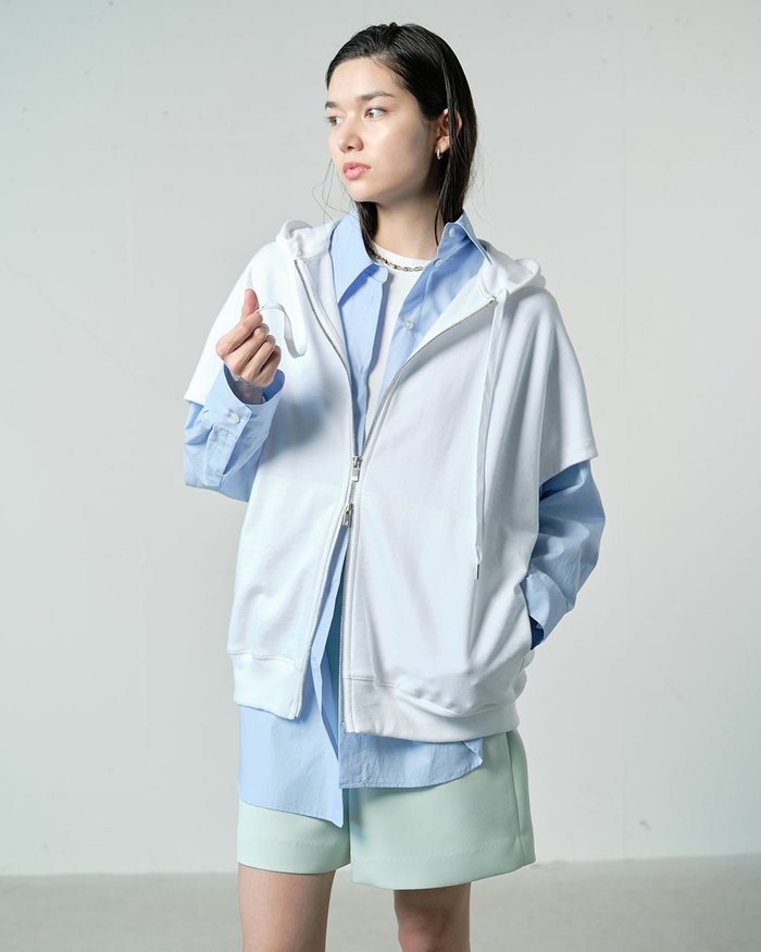 【ドゥクラッセ/DoCLASSE】のプレミアム裏毛・ハーフ袖フーディ インテリア・キッズ・メンズ・レディースファッション・服の通販 founy(ファニー) https://founy.com/ ファッション Fashion レディースファッション Fashion for Women トップス・カットソー Cut & Sew Tops カットソー・ベーシックTシャツ Cut-and-Sewn Tops / Stretch Tees & Basics カットソー Cut and Sewn Top スポーツ Sports, Activewear スリーブ Sleeve, Long Sleeve / Short Sleeve ハーフ Half, Half-Length フェミニン Feminine, Girly フォルム Silhouette, Form プレミアム Premium, High-End |ID: prp329100004920966 ipo3291000000036917570