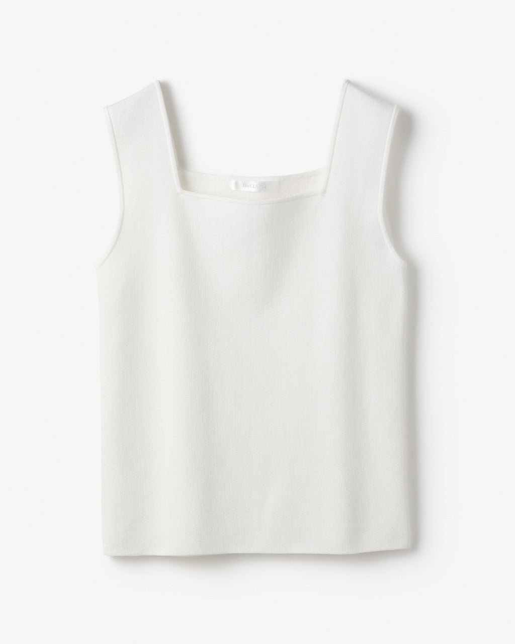 【ドゥクラッセ/DoCLASSE】の総針ニット・インナースクエアタンク インテリア・キッズ・メンズ・レディースファッション・服の通販 founy(ファニー) 　ファッション　Fashion　レディースファッション　Fashion for Women　トップス・カットソー　Cut & Sew Tops　ニット　Knit Tops & Sweaters　インナー　Innerwear　カットソー　Cut and Sewn Top　カーディガン　Cardigan, Knitwear　スクエア　Square, Square Shape　セーター　Sweater, Knitwear　ラップ　Wrap, Wrap Design　エレガント 上品　Elegant　人気　Popular, Best Seller　今季　This Season, Current Season　オフホワイト|ID: prp329100004920975 ipo3291000000036917647