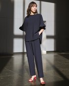 【ドゥクラッセ/DoCLASSE】のイージージョーゼット・袖フリルブラウス 人気、トレンドファッション・服の通販 founy(ファニー) ファッション Fashion レディースファッション Fashion for Women トップス・カットソー Cut & Sew Tops シャツ・ブラウス・オフィスカジュアル Elegant Blouses & Button-Ups ジョーゼット Georgette, Semi-Sheer Fabric ストレッチ Stretch, Stretchy Fabric フェミニン Feminine, Girly フリル Frill, Ruffle ラウンド Round, Round Neck ラッフル Ruffle, Frill ワイド Wide, Wide Fit thumbnail ミッドナイトブルー|ID: prp329100004920980 ipo3291000000036917696