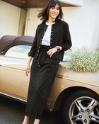 【ドゥクラッセ/DoCLASSE】の高密度シルコットン・ドロストスカート ブラック|ID: prp329100004920982 ipo3291000000036917714