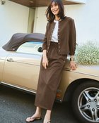 【ドゥクラッセ/DoCLASSE】の高密度シルコットン・ドロストスカート ダークモカ|ID: prp329100004920982 ipo3291000000036917718