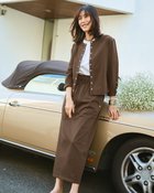 【ドゥクラッセ/DoCLASSE】の高密度シルコットン・スナップカーディガン ダークモカ|ID: prp329100004920984 ipo3291000000037098018