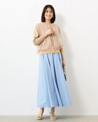 【ドゥクラッセ/DoCLASSE】のチュールコンビニット・クルーカーディガン ベージュ|ID: prp329100004920995 ipo3291000000037102179