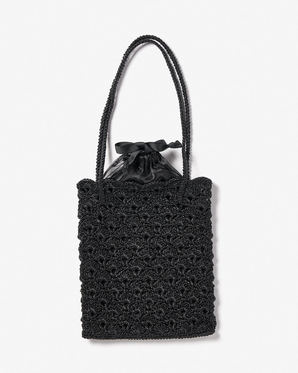 【ドゥクラッセ/DoCLASSE】のシャイニーバスケット・トートバッグS インテリア・キッズ・メンズ・レディースファッション・服の通販 founy(ファニー) 　ファッション　Fashion　レディースファッション　Fashion for Women　バッグ　Bags　レイングッズ・傘・晴雨兼用傘　Umbrellas & Rain Gear　新作・新入荷　New Arrivals / New In　アクセサリー　Fashion Accessories　シアー　Sheer, See-Through　スーツケース キャリーケース　Suitcase / Carry Case　チュール　Tulip, Tulip Motif　ポーチ　Pouch, Small Case　ミックス　Mix, Mixed Style　メタリック　Metallic, Shiny Finish　レース　Lace, Lace Fabric　人気　Popular, Best Seller　巾着　Drawstring Bag, Kinchaku　日傘　Parasol, UV Umbrella　財布　Wallet, Purse　ブラック|ID: prp329100004920998 ipo3291000000036917816