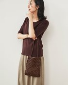 【ドゥクラッセ/DoCLASSE】のシャイニーバスケット・トートバッグS ブラウン|ID:prp329100004920998