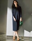 【ドゥクラッセ/DoCLASSE】のライトダンボールニット・コクーンドレス ミッドナイトブルー|ID: prp329100004925757 ipo3291000000037245830