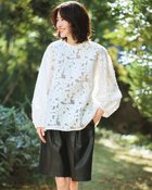 【ドゥクラッセ/DoCLASSE】のカットジャカード・プルオーバーブラウス オフホワイト|ID: prp329100004925758 ipo3291000000037093972