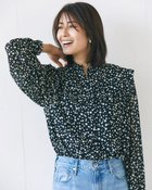 【ドゥクラッセ/DoCLASSE】のシアーシフォン・ピンタックフリルブラウス ブラックパターン|ID: prp329100004925761 ipo3291000000037102108