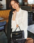 【ドゥクラッセ/DoCLASSE】のシアーシフォン・ピンタックフリルブラウス アイボリー|ID: prp329100004925761 ipo3291000000037256205