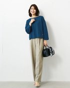 【ドゥクラッセ/DoCLASSE】の高密度シルコットン・抜け感T/コンパクト丈 ダークピーコック|ID: prp329100004925763 ipo3291000000036962831