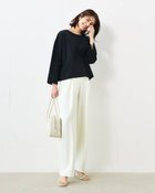 【ドゥクラッセ/DoCLASSE】の高密度シルコットン・抜け感T/コンパクト丈 ブラック|ID: prp329100004925763 ipo3291000000037102113