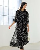 【ドゥクラッセ/DoCLASSE】のホースプリント・シフォンドレス ブラックパターン|ID: prp329100004925804 ipo3291000000036962909