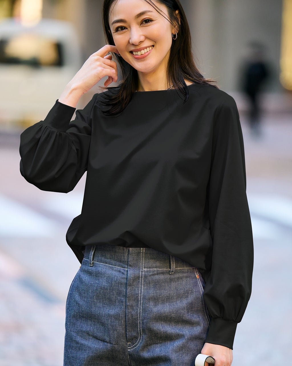 【ドゥクラッセ/DoCLASSE】のカノコカットソーシャツテールプルオーバー インテリア・キッズ・メンズ・レディースファッション・服の通販 founy(ファニー) 　ファッション　Fashion　レディースファッション　Fashion for Women　トップス・カットソー　Cut & Sew Tops　シャツ・ブラウス・オフィスカジュアル　Elegant Blouses & Button-Ups　カジュアルプルオーバー・ニットトップス　Pullovers & Knit Tops / Casual Pullovers　カットソー・ベーシックTシャツ　Cut-and-Sewn Tops / Stretch Tees & Basics　カットソー　Cut and Sewn Top　エレガント 上品　Elegant　鹿の子　Piqué, Kanoko Fabric　ブラック|ID: prp329100004925816 ipo3291000000036962937