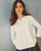 【ドゥクラッセ/DoCLASSE】のストーンキーネック・ドゥクラッセTシャツ 人気、トレンドファッション・服の通販 founy(ファニー) ファッション Fashion レディースファッション Fashion for Women トップス・カットソー Cut & Sew Tops シャツ・ブラウス・オフィスカジュアル Elegant Blouses & Button-Ups ロングTシャツ・Tシャツ Longline T-Shirts & Tees カットソー・ベーシックTシャツ Cut-and-Sewn Tops / Stretch Tees & Basics アクセサリー Fashion Accessories カットソー Cut and Sewn Top ショルダー Shoulder, Shoulder Strap ジャケット Jacket, Outerwear スタイリッシュ Stylish, Fashionable ダブル Double, Double-Breasted 定番 Standard, Basic Item なめらか Smooth, Silky Texture ビジュー Bijou, Jewel-like Accent フレア Flare, Flared フロント Front, Front Design ベーシック Basic, Essential ラベンダー Lavender リラックス Relax, Relaxed Fit 新作・新入荷 New Arrivals / New In エレガント 上品 Elegant ビジネス 仕事 通勤 Business / Work / Commuting thumbnail ライトグレー|ID: prp329100004925832 ipo3291000000037024110