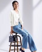 【ドゥクラッセ/DoCLASSE】のフォルムデニム・セミワイド/68cm 人気、トレンドファッション・服の通販 founy(ファニー) ファッション Fashion レディースファッション Fashion for Women パンツ Pants & Trousers ストレッチ Stretch, Stretchy Fabric デニム Denim, Jeans Material バランス Balance, Style Balance フォルム Silhouette, Form ワイド Wide, Wide Fit ヴィンテージ Vintage Style thumbnail ライトインディゴ|ID: prp329100004925841 ipo3291000000036962978