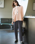 【ドゥクラッセ/DoCLASSE】のイージージョーゼット・ペプラムブラウス ピンクベージュ|ID: prp329100004925859 ipo3291000000037245877