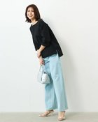 【ドゥクラッセ/DoCLASSE】の高密度シルコットン・ボートネックT/長め丈 人気、トレンドファッション・服の通販 founy(ファニー) ファッション Fashion レディースファッション Fashion for Women トップス・カットソー Cut & Sew Tops シャツ・ブラウス・オフィスカジュアル Elegant Blouses & Button-Ups ロングTシャツ・Tシャツ Longline T-Shirts & Tees カットソー・ベーシックTシャツ Cut-and-Sewn Tops / Stretch Tees & Basics なめらか Smooth, Silky Texture カットソー Cut and Sewn Top シルケット Silket, Silky Cotton フォルム Silhouette, Form thumbnail ブラック|ID: prp329100004925867 ipo3291000000036963029