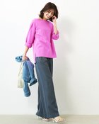 【ドゥクラッセ/DoCLASSE】の高密度シルコットン・ボートネックT/長め丈 人気、トレンドファッション・服の通販 founy(ファニー) ファッション Fashion レディースファッション Fashion for Women トップス・カットソー Cut & Sew Tops シャツ・ブラウス・オフィスカジュアル Elegant Blouses & Button-Ups ロングTシャツ・Tシャツ Longline T-Shirts & Tees カットソー・ベーシックTシャツ Cut-and-Sewn Tops / Stretch Tees & Basics なめらか Smooth, Silky Texture カットソー Cut and Sewn Top シルケット Silket, Silky Cotton フォルム Silhouette, Form thumbnail ピンク|ID: prp329100004925867 ipo3291000000036963031