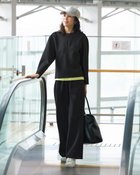 【ドゥクラッセ/DoCLASSE】のライトダンボールニット・イージーワイドパンツ 人気、トレンドファッション・服の通販 founy(ファニー) ファッション Fashion レディースファッション Fashion for Women パンツ Pants & Trousers カットソー Cut and Sewn Top スタイリッシュ Stylish, Fashionable ストレッチ Stretch, Stretchy Fabric セットアップ Set-Up, Coordinated Outfit センター Center, Center Line ドローコード Drawcord, Drawstring Cord ワイド Wide, Wide Fit 切替 Switching, Contrast Panel thumbnail ブラック|ID: prp329100004925877 ipo3291000000036963047