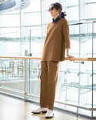 【ドゥクラッセ/DoCLASSE】のライトダンボールニット・スティックパンツ ライトブラウン|ID: prp329100004925935 ipo3291000000037102154