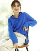 【ドゥクラッセ/DoCLASSE】のシアーライト・2WAYオーバーシャツ 人気、トレンドファッション・服の通販 founy(ファニー) ファッション Fashion レディースファッション Fashion for Women トップス・カットソー Cut & Sew Tops シャツ・ブラウス・オフィスカジュアル Elegant Blouses & Button-Ups thumbnail ブルー|ID: prp329100004925951 ipo3291000000037024132