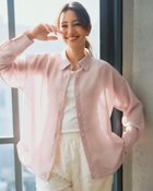 【ドゥクラッセ/DoCLASSE】のシアーライト・2WAYオーバーシャツ ピンク|ID: prp329100004925951 ipo3291000000037235166