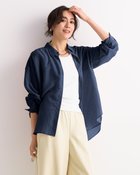 【ドゥクラッセ/DoCLASSE】のシアーライト・2WAYオーバーシャツ ネイビー|ID: prp329100004925951 ipo3291000000037235169