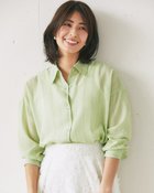 【ドゥクラッセ/DoCLASSE】のシアーライト・2WAYオーバーシャツ グリーンストライプ|ID: prp329100004925951 ipo3291000000037235175