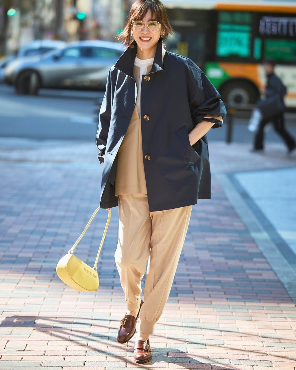 【ドゥクラッセ/DoCLASSE】のコットンブレンド・ステンカラーコート インテリア・キッズ・メンズ・レディースファッション・服の通販 founy(ファニー) 　ファッション　Fashion　レディースファッション　Fashion for Women　アウター　Coat / Outerwear Collection　コート・ロングコート・ピーコート　Long Coats, Peacoats & More　ショート　Short, Short Length　スタイリッシュ　Stylish, Fashionable　スタンド　Stand Collar, Upright Stand　スリーブ　Sleeve, Long Sleeve / Short Sleeve　ネイビー|ID: prp329100004925955 ipo3291000000036963260