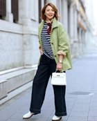 【ドゥクラッセ/DoCLASSE】のコットンブレンド・ステンカラーコート ライトグリーン|ID: prp329100004925955 ipo3291000000037098007