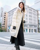 【ドゥクラッセ/DoCLASSE】のマットタフタ・2WAYファーロングダウンコート 人気、トレンドファッション・服の通販 founy(ファニー) ファッション Fashion レディースファッション Fashion for Women アウター Coat / Outerwear Collection コート・ロングコート・ピーコート Long Coats, Peacoats & More ダウンジャケット・軽量ダウン Warm & Lightweight Down Jackets キルト Quilt, Quilted Fabric ギャザー Gathered, Ruffled シェイプ Shape, Slim Fit タフタ Taffeta, Structured Fabric ダウン Down, Puffer バランス Balance, Style Balance パターン Pattern, Design Print ロング Long, Long-Length 人気 Popular, Best Seller thumbnail エクルー|ID: prp329100004925963 ipo3291000000036963298