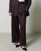 【ドゥクラッセ/DoCLASSE】のウールヴィスコース・2タックワイドパンツ 人気、トレンドファッション・服の通販 founy(ファニー) ファッション Fashion レディースファッション Fashion for Women パンツ Pants & Trousers クラシカル Classical, Vintage-Inspired スマート Smart, Elegant セットアップ Set-Up, Coordinated Outfit フェミニン Feminine, Girly ワイド Wide, Wide Fit thumbnail ワイン|ID: prp329100004925964 ipo3291000000036963301