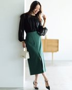 【ドゥクラッセ/DoCLASSE】の2WAYストレッチ・Iラインスカート 人気、トレンドファッション・服の通販 founy(ファニー) ファッション Fashion レディースファッション Fashion for Women スカート Skirts おすすめ Recommended / Our Picks ストレッチ Stretch, Stretchy Fabric スマート Smart, Elegant スリット Slit, Slit Detail センター Center, Center Line エレガント 上品 Elegant thumbnail ダークグリーン|ID: prp329100004925969 ipo3291000000036963319