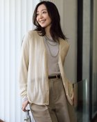 【ドゥクラッセ/DoCLASSE】のアルパカ混・シアーカーディガン ライトベージュ|ID: prp329100004925979 ipo3291000000037245975