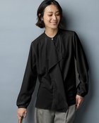 【ドゥクラッセ/DoCLASSE】のクレールジョーゼット・ラッフルブラウス ブラック|ID: prp329100004925984 ipo3291000000037245990