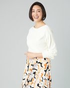 【ドゥクラッセ/DoCLASSE】の総針編み・ボートネックセーター オフホワイト|ID: prp329100004925987 ipo3291000000037235263