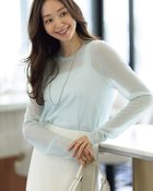 【ドゥクラッセ/DoCLASSE】のアルパカ混・シアープルオーバー ペールグリーン|ID: prp329100004925988 ipo3291000000037094020